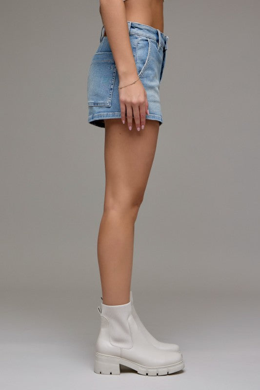 Finn Medium Light High Rise Shorts