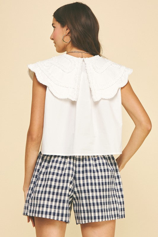 Petal Collar Top