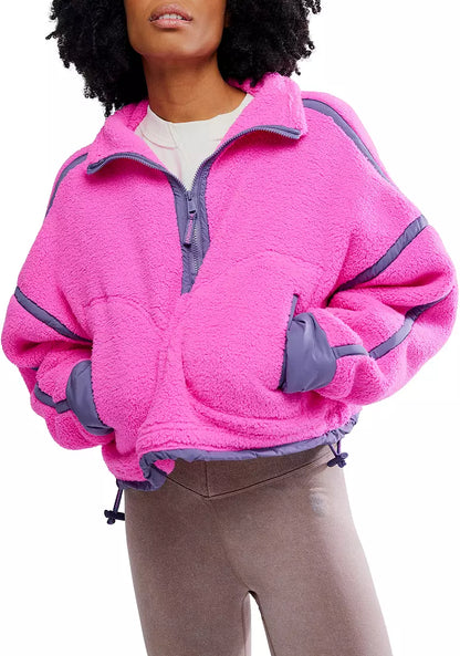 Mountain High Fuschia Flirt 1/2 Zip Fleece