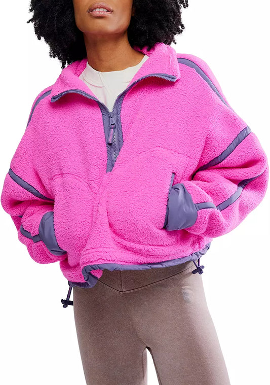 Mountain High Fuschia Flirt 1/2 Zip Fleece