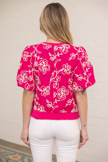 True to Herself Pink Top