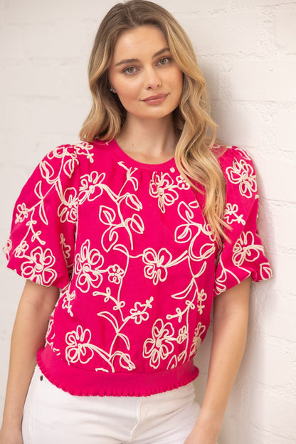 True to Herself Pink Top