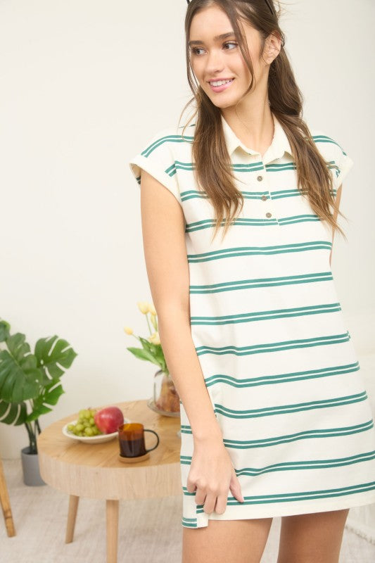 Easy On Me Green Dress
