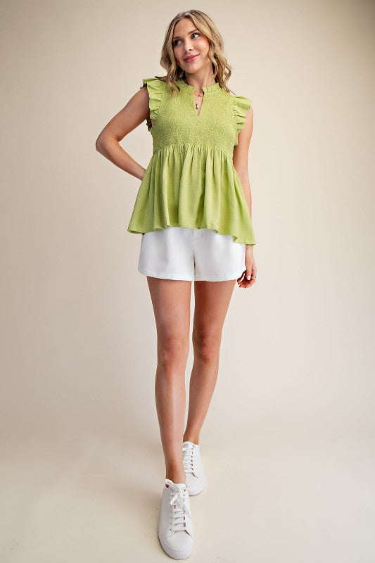 Fair Enough Lime Top