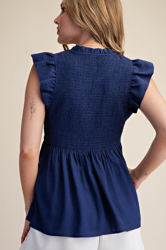 Fair Enough Navy Top