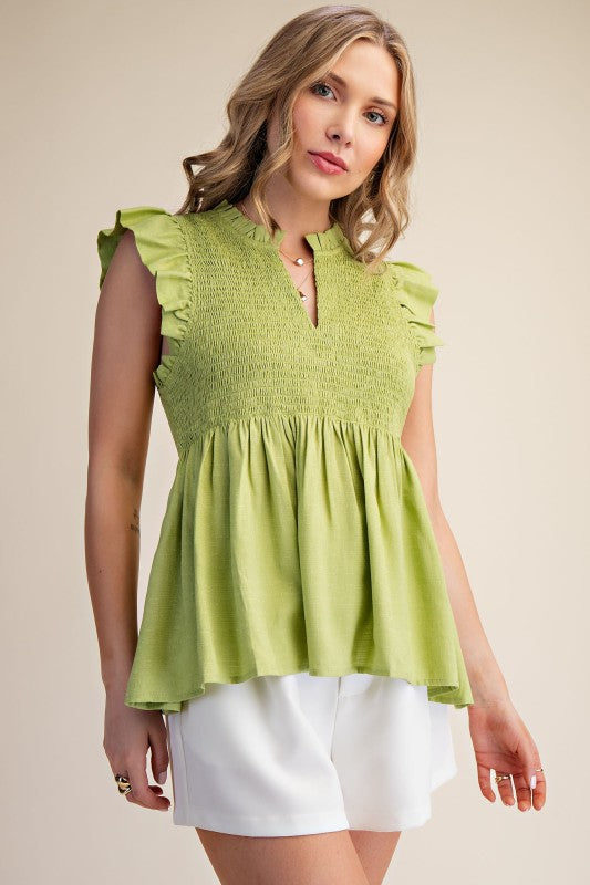 Fair Enough Lime Top