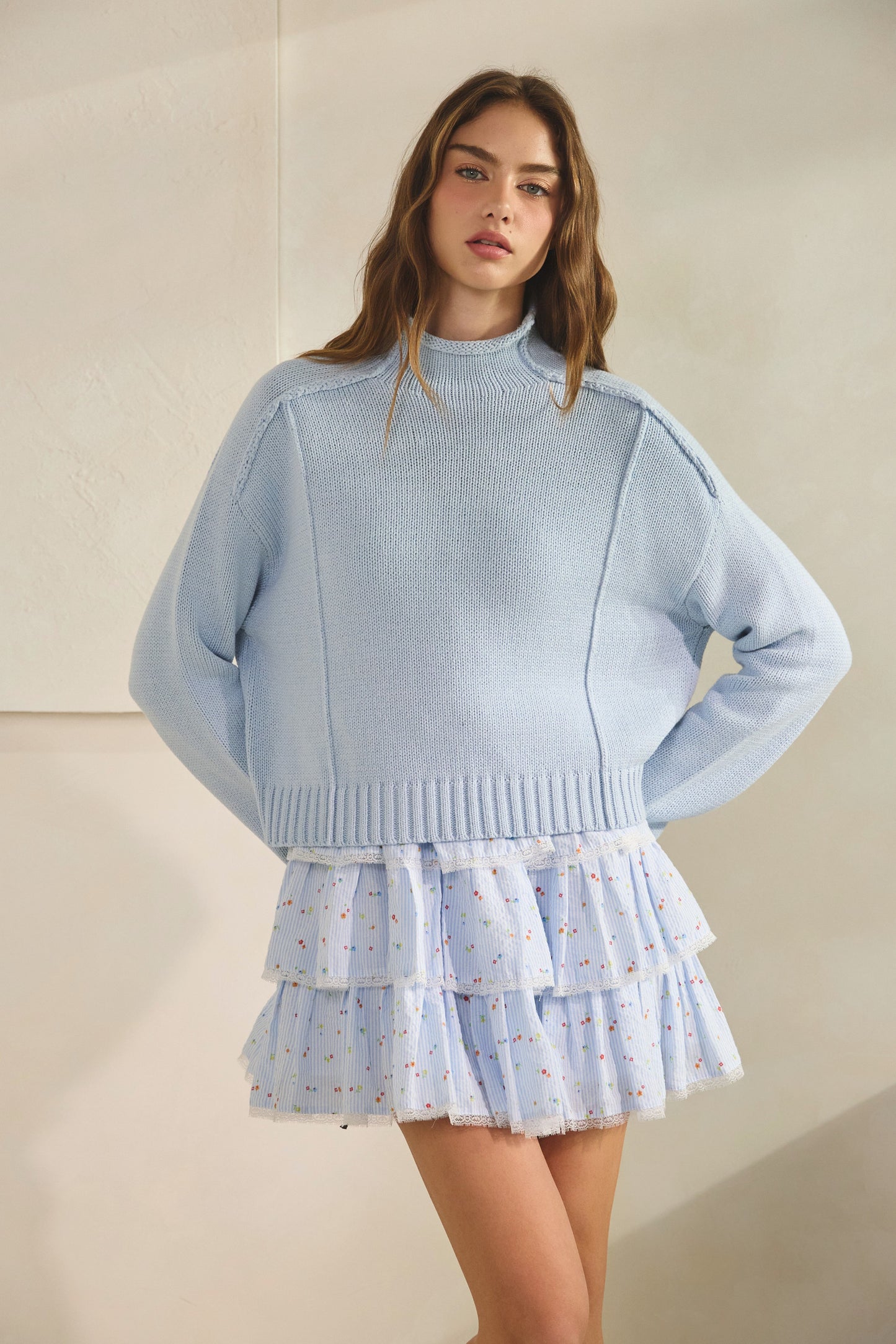 All The While Blue Sweater