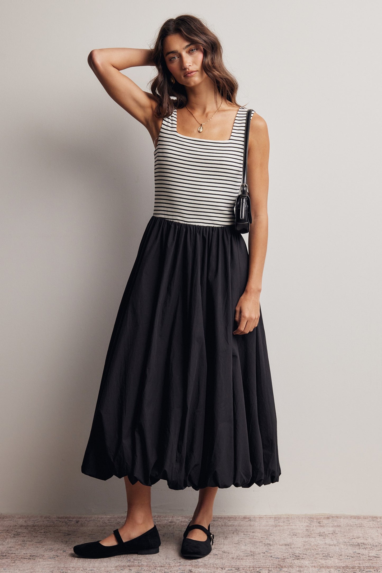Strolling Downtown Midi Dress