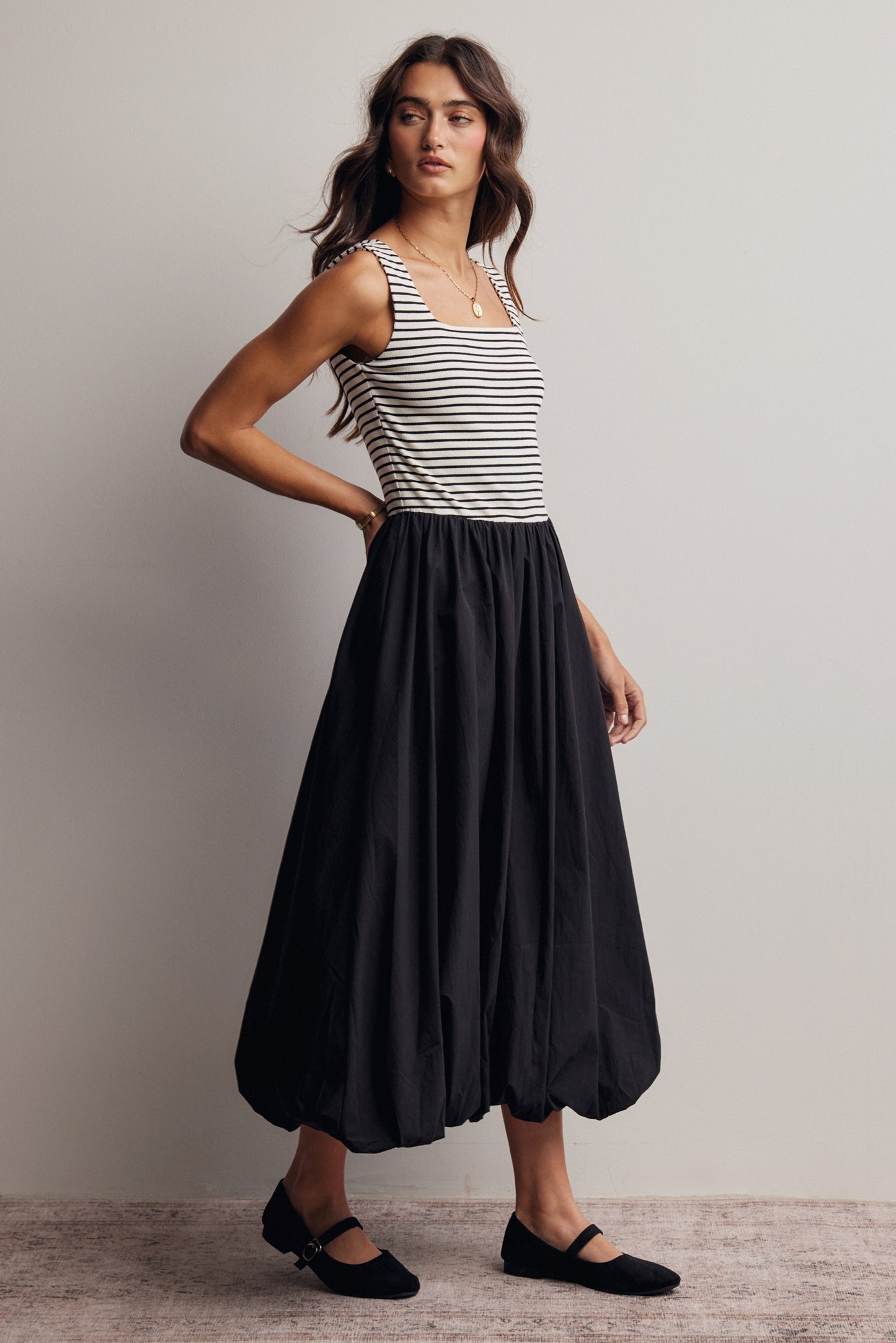 Strolling Downtown Midi Dress