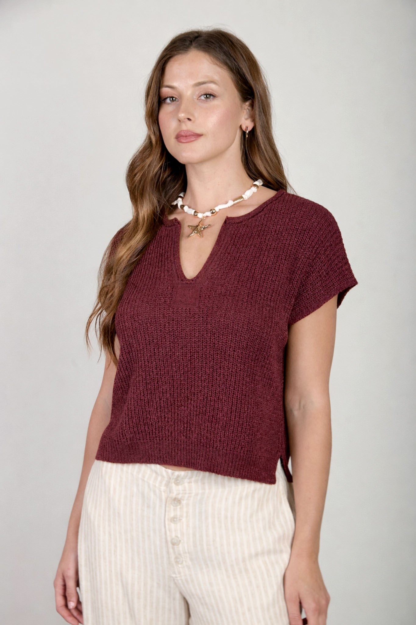 Everyday Moments Maroon Top