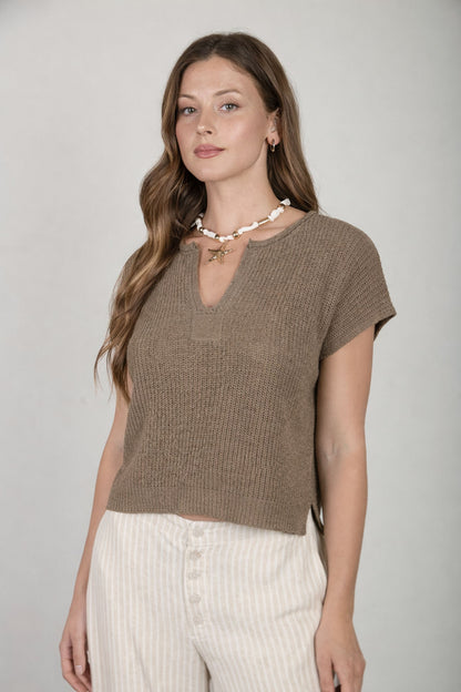 Everyday Moments Mocha Top