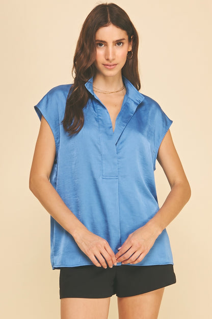 Meant for Today Blue Top