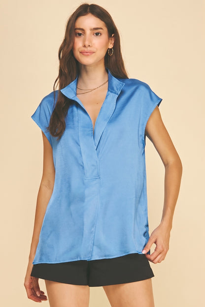 Meant for Today Blue Top