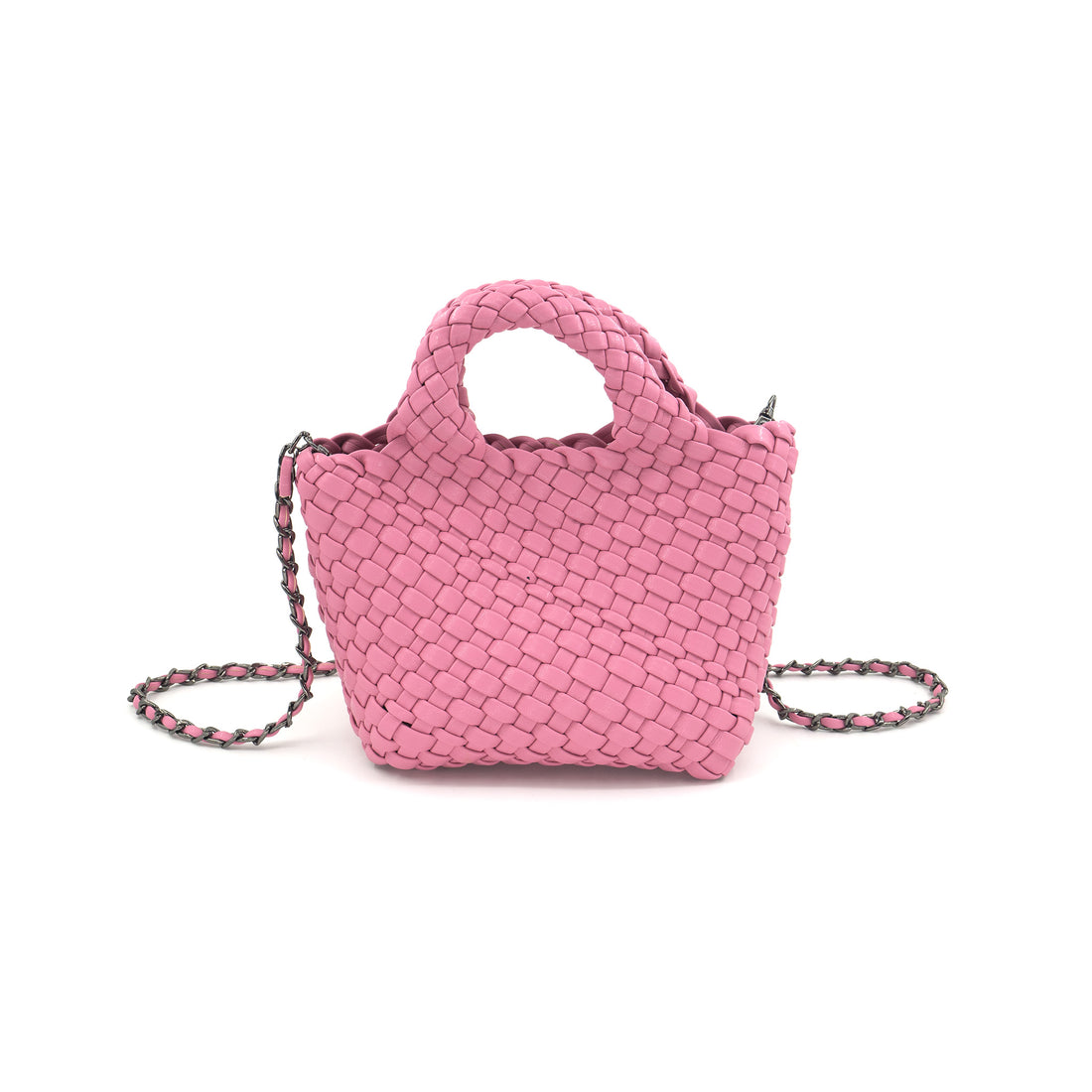 Woven Mini Pink Handbag