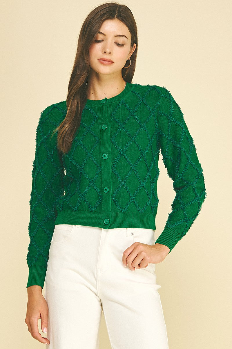 Tailored Diamond Cardigan