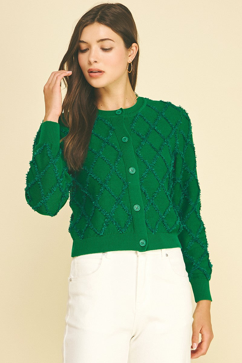 Tailored Diamond Cardigan