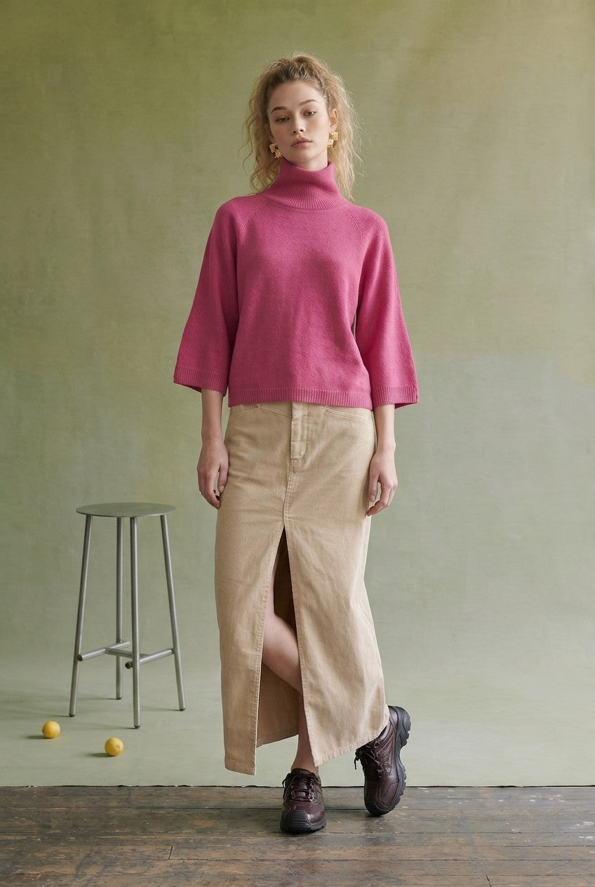 All About You Fuchsia Sweater