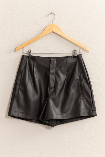 Sleek Vibes Black Shorts