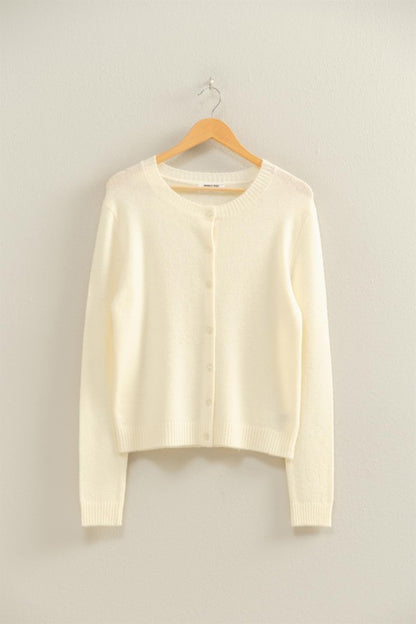 One and Done Cream Cardigan