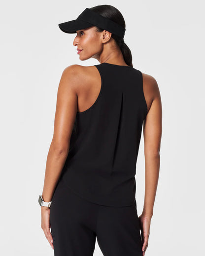 On the Move Very Black Curved Hem Tank