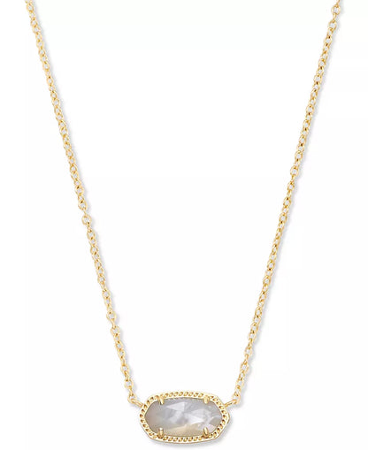 Elisa Gift Set of 2 Necklace in Gold Ivory Mother Of Pearl