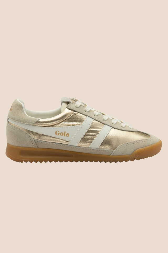 Firefly Metallic Gold Sneakers