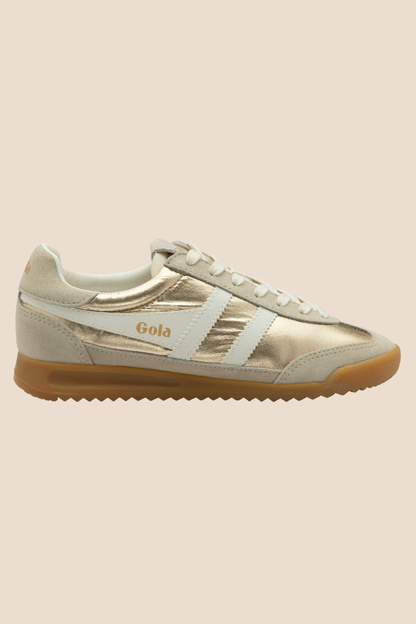 Firefly Metallic Gold Sneakers