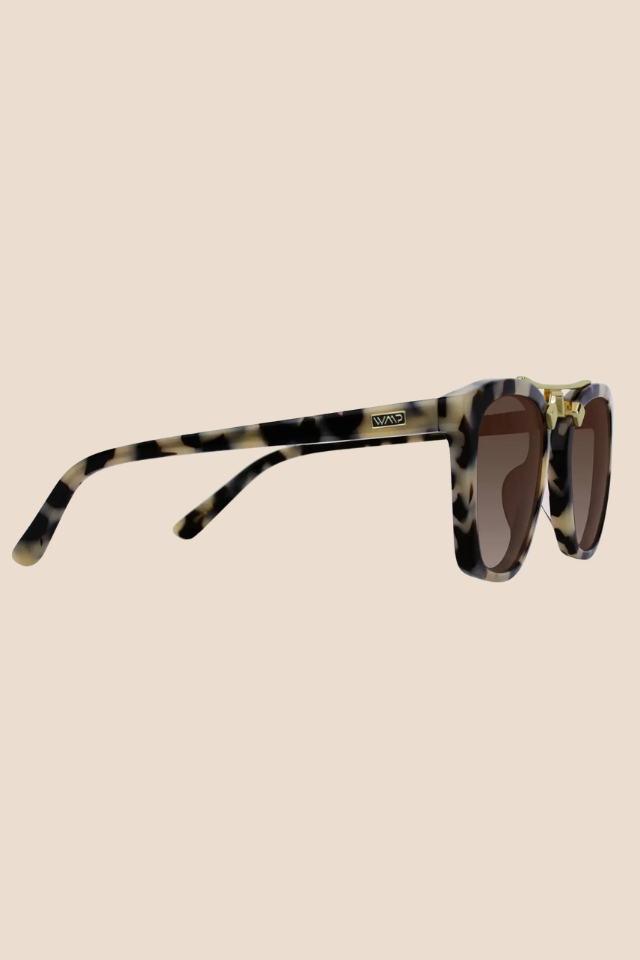 Demi Beige Tortoise / Brown Gradient Lens Polarized Sunglasses