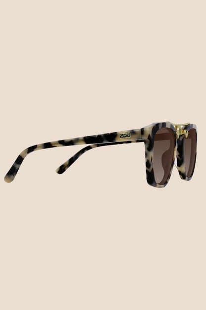 Demi Beige Tortoise / Brown Gradient Lens Polarized Sunglasses