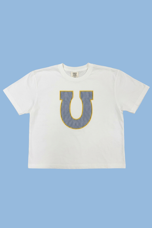 Horseshoe Gingham Tee