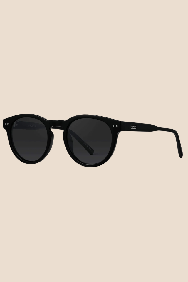 Tate Black Frame / Black Lens Polarized Sunglasses