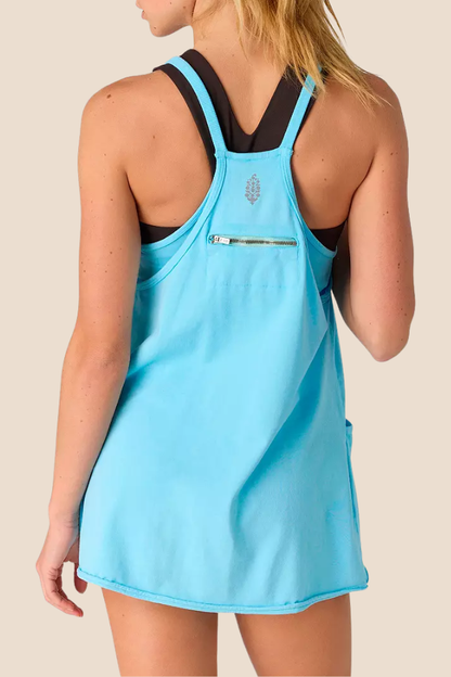 Hot Shot Mini Bright Blue Dress