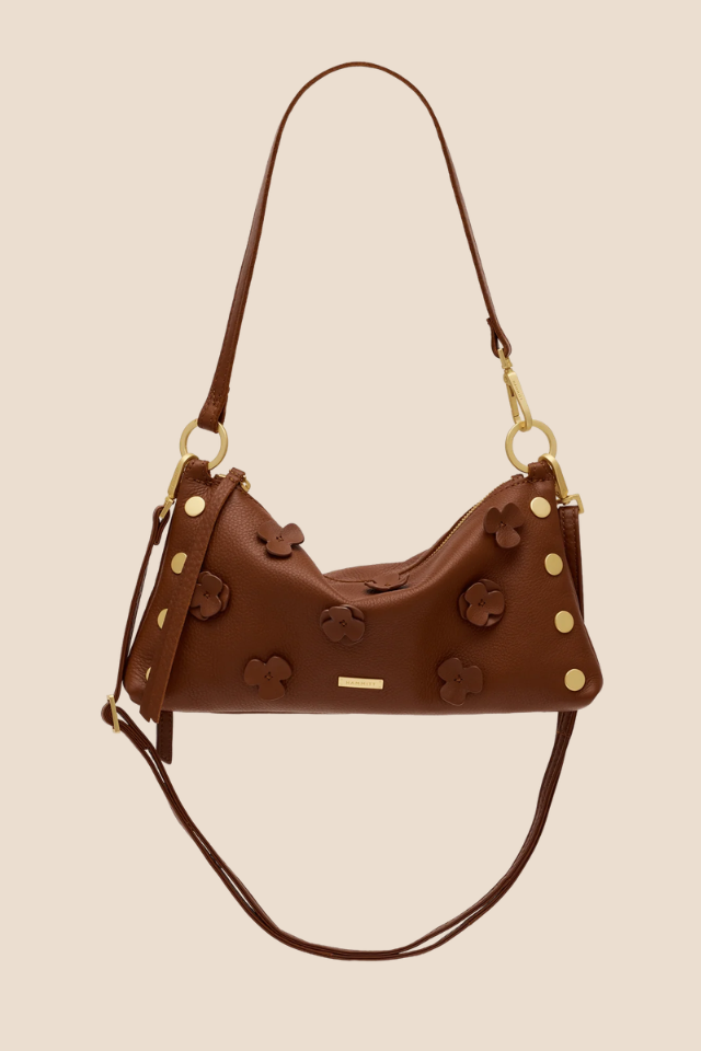 Kyle Small Sienna Flora/Brushed Gold Handbag