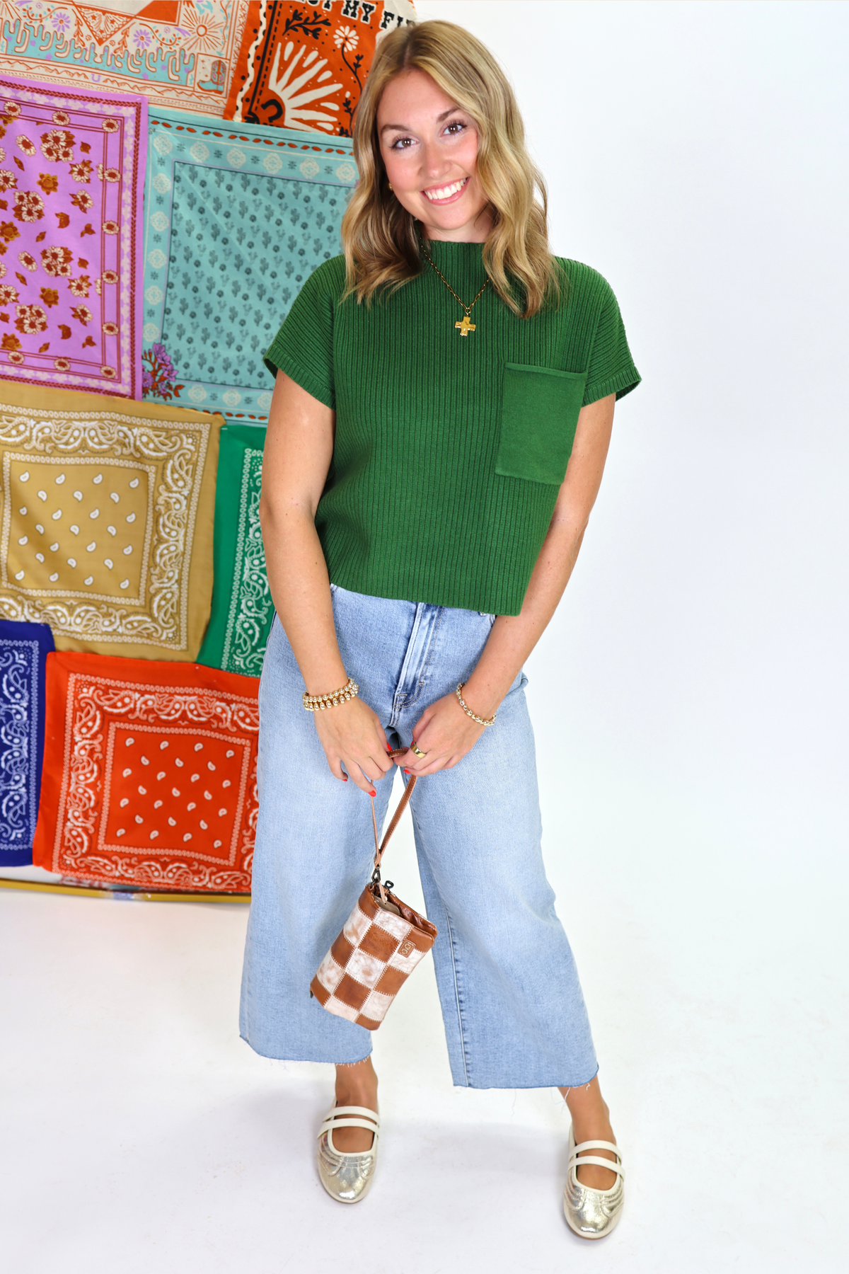 If You Ask Me Green Sweater Top