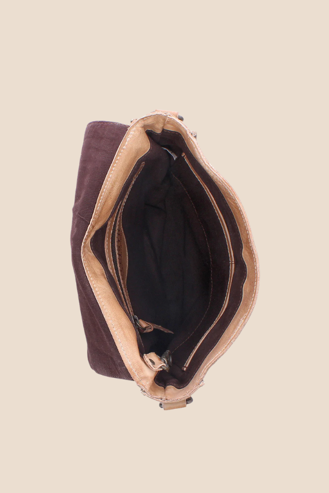 Venice Beach Taupe Oats Rustic Crossbody