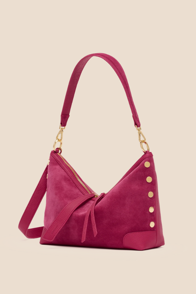 Grace Med Calypso Suede/Gold Handbag