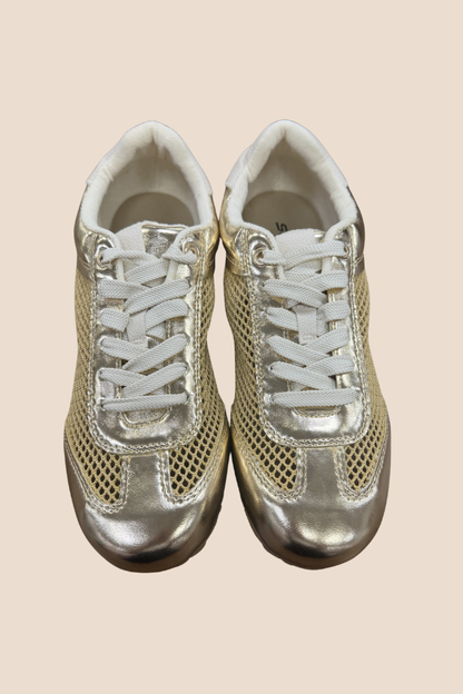 The Lowman Gold Sneaker