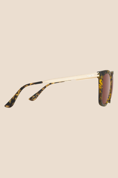 Madison Soft Tortoise / Gradient Brown Lens Polarized Sunglasses