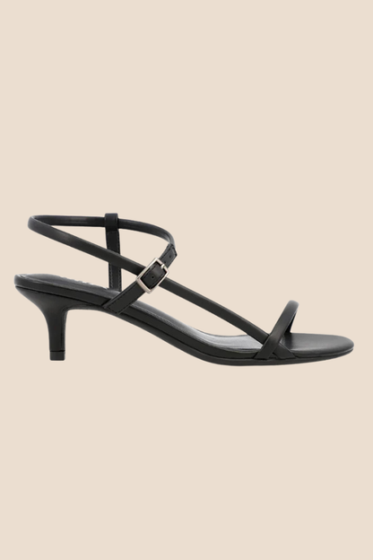Meleani Black Heel Sandal