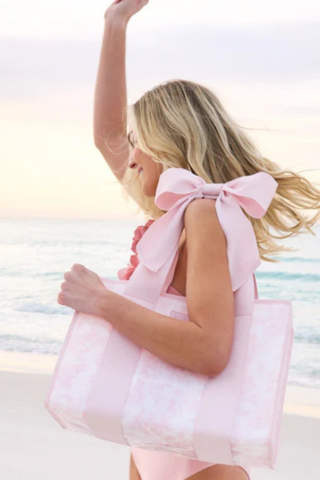 Jelly  Afternoon Rosé Bow Tote Bag