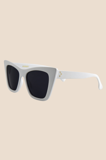 Ashbury White And Smoke Polarized Sunglasses