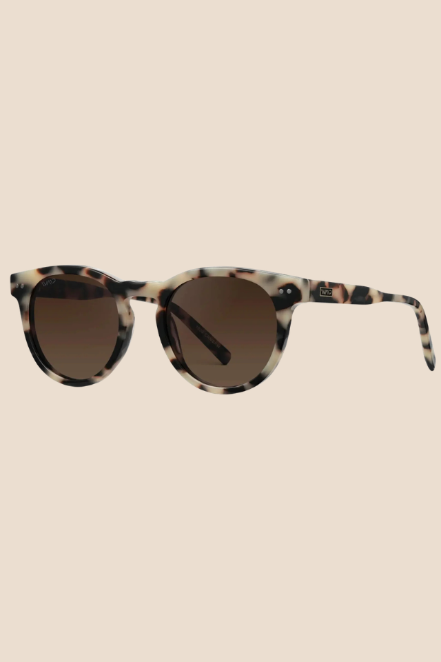 Tate Beige Tortoise / Brown Gradient Lens Polarized Sunglasses