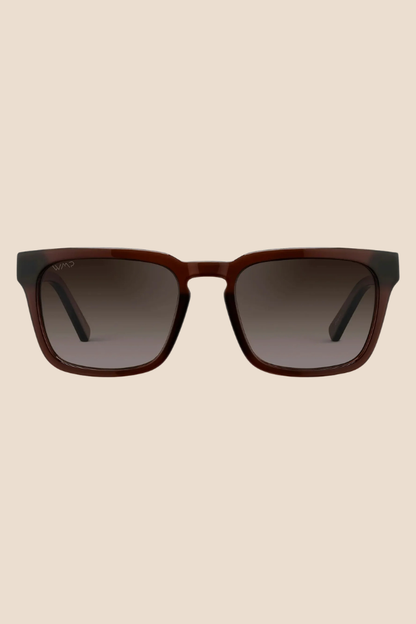Maverick Burnt Cedar Brown / Brown Gradient Lens Polarized Sunglasses