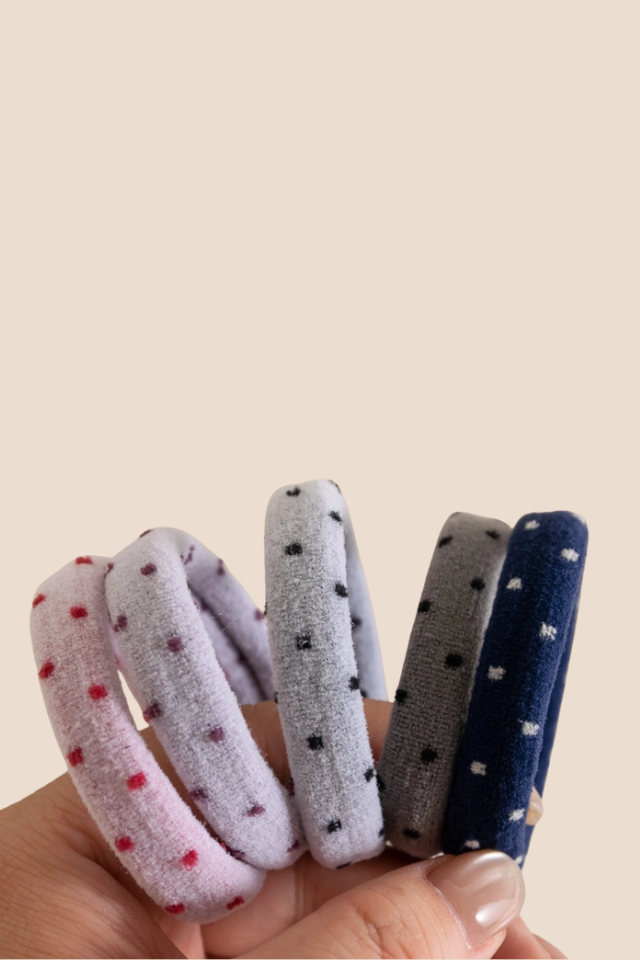 Polka Dot Hair Ties Set