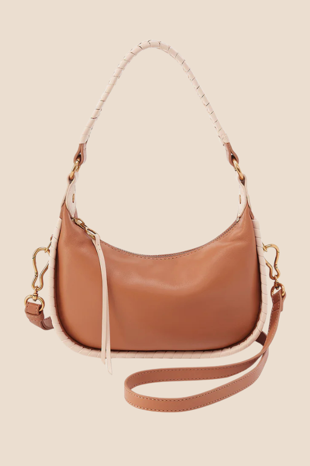Mia Crescent Small Warm Cashew Handbag