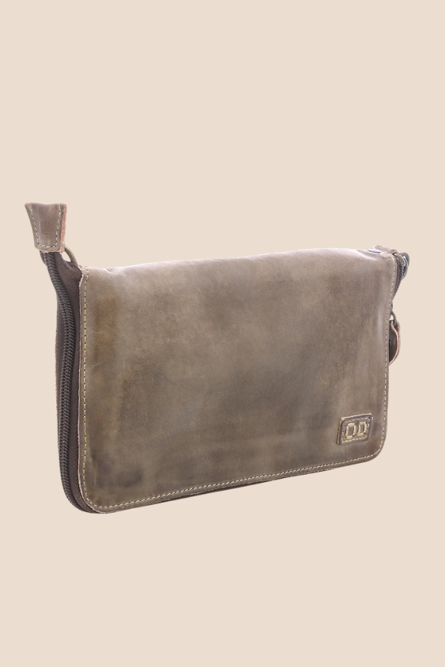 Templeton II Taupe Oats Rustic Wallet Wristlet