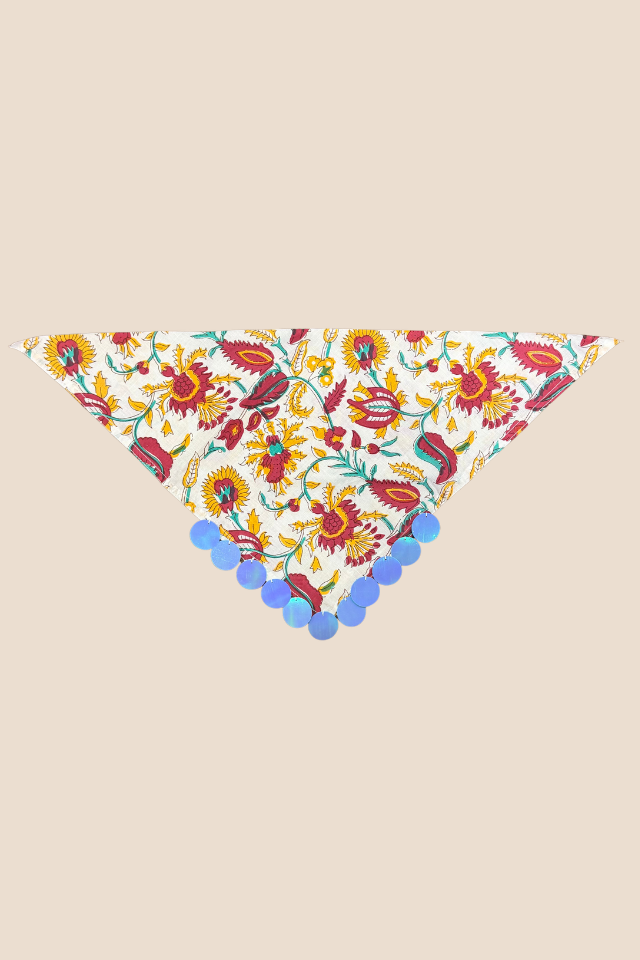 Beach Umbrella Sequin Bandana Scarf