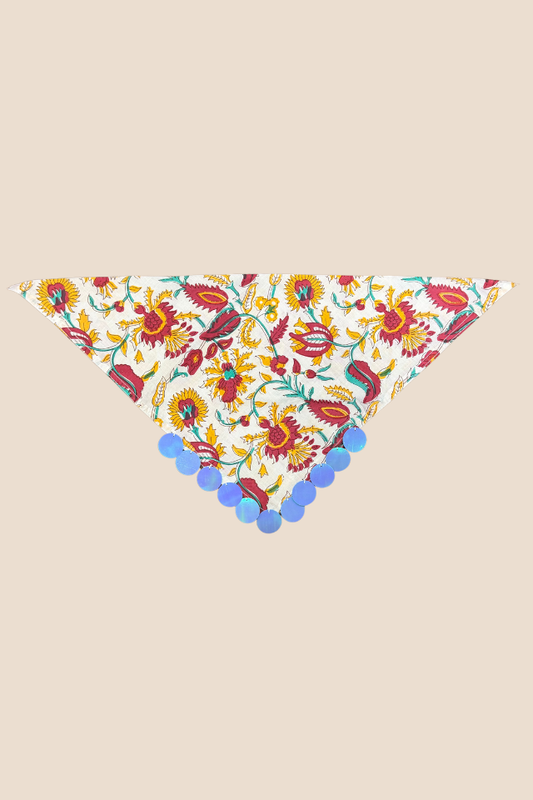 Beach Umbrella Sequin Bandana Scarf