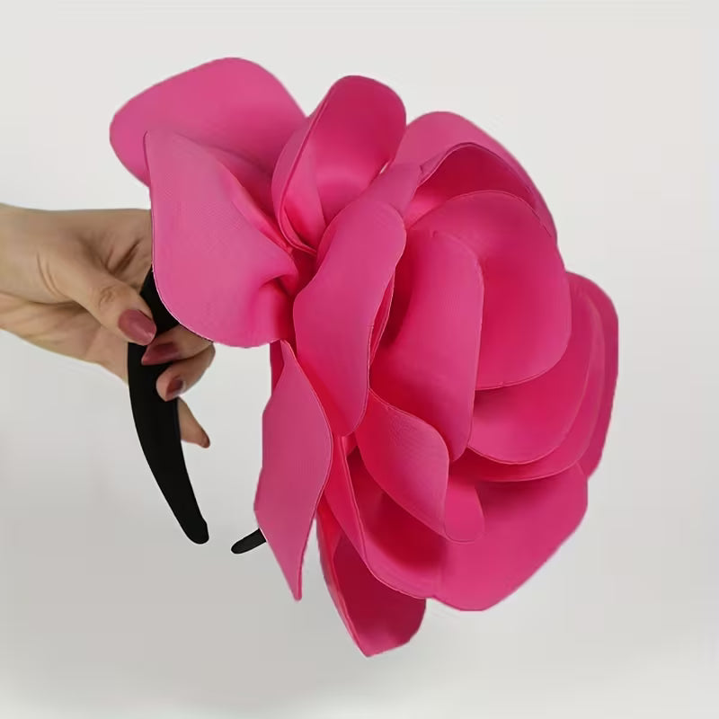 Whispering Petals Hot Pink Fascinator