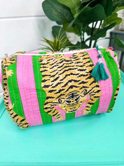 Tiger Glow Cosmetic Bag